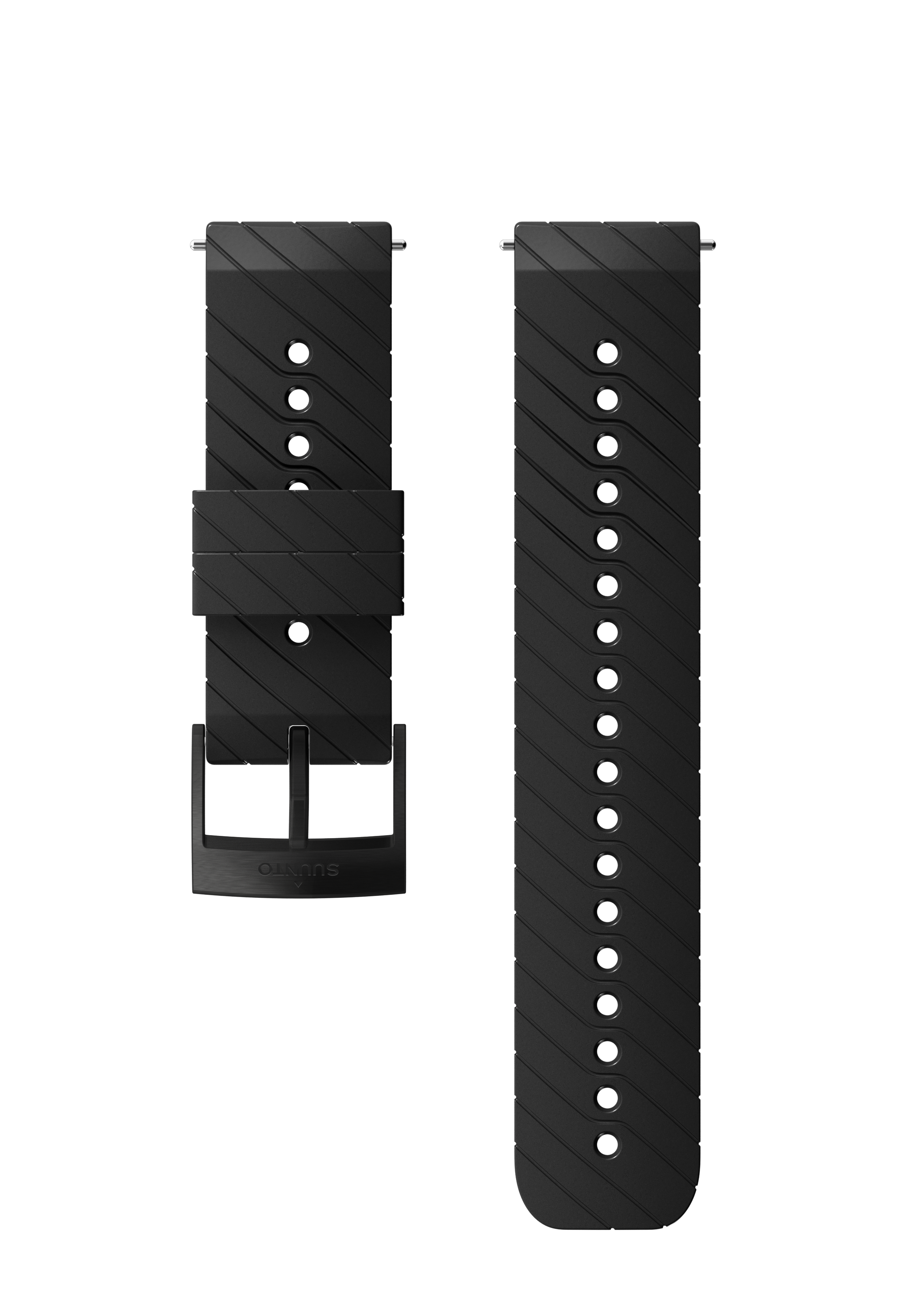 Armband Suunto Athletic 3 Silikon 24mm black/steel - Größe M