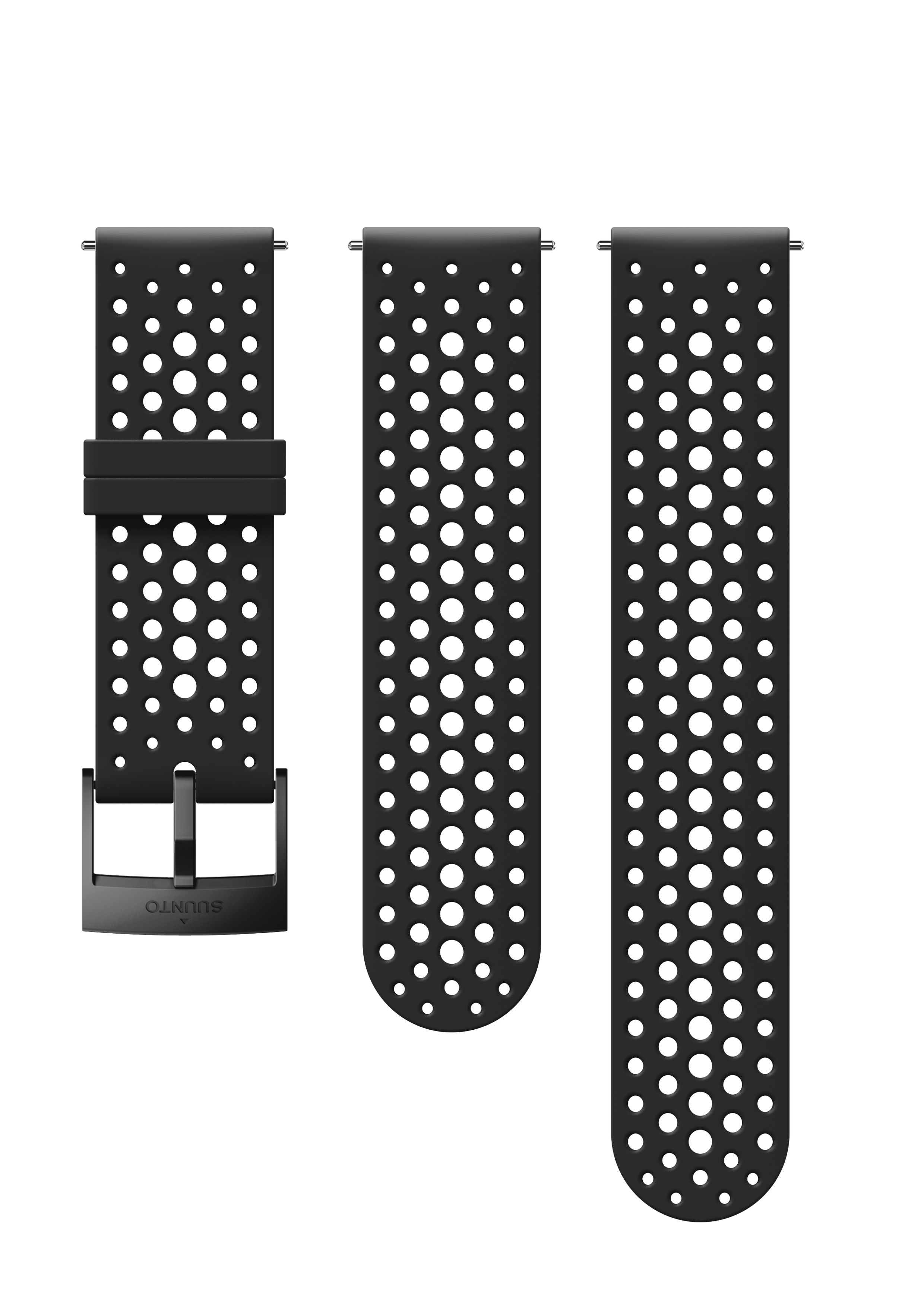 Armband Suunto Athletic 1 Silikon 24mm black/ black - Größe S+M