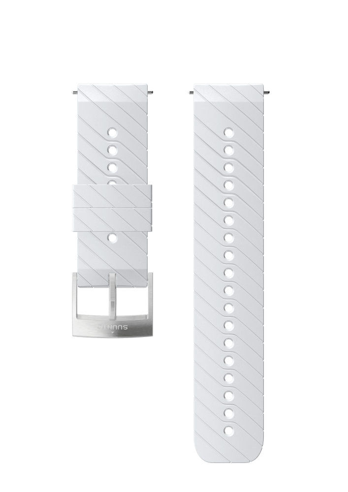 Armband Suunto Athletic 3 white/steel - Größe M