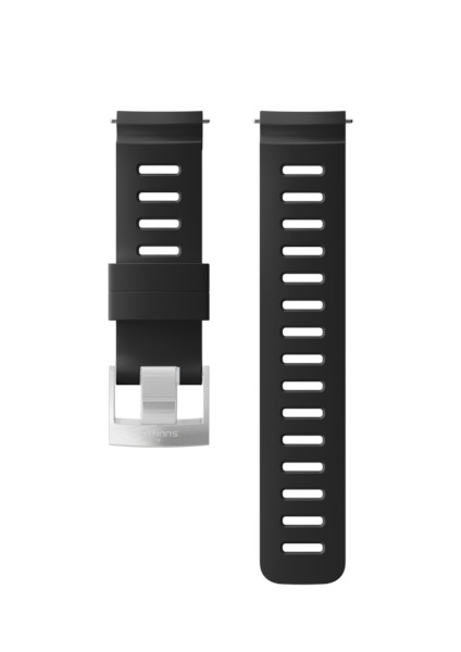 Armband Suunto Dive 1 Silikon 24mm black/steel - Größe M